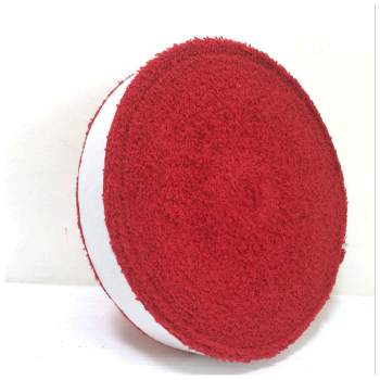 10メートルの大皿のタオルと綿毛のバドミントンの手ゴムラップは汗を吸い取り、釣り竿の柄の皮を厚くし、滑り止めの赤いものを塗る。