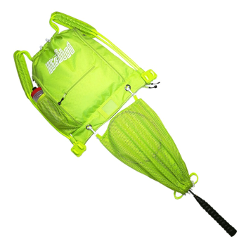 テニスカッシュのバドミントンのスポーツバッグ、トレニングの装備バッグ、便利な多機能リュックサック、蛍光グリーンのバドミントンバッグです。