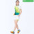 バドミントン服セット女性の丸首速乾男テニス服修身半袖ユニフォームとユニフォームの女性緑の服/白い半ズボンM