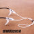 ワンマンショー（own's）シリカゲルのメガネひものスポーツ用メガネ固定滑り止めカバーの巻き取り防止紐付きランニングメガネの白-単紐