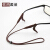 シリカゲルのメガネひものスポーツ用メガネは滑り止めカバーを固定して、紐を付けて走るのを防いでいます。
