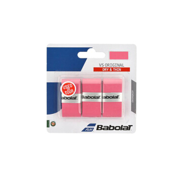 ナダルは薄いタイプのBabolatを常用しています。フランスBabolar 653040 VS Original X 3は汗を吸って、手ぬぐいのピンクがあります。